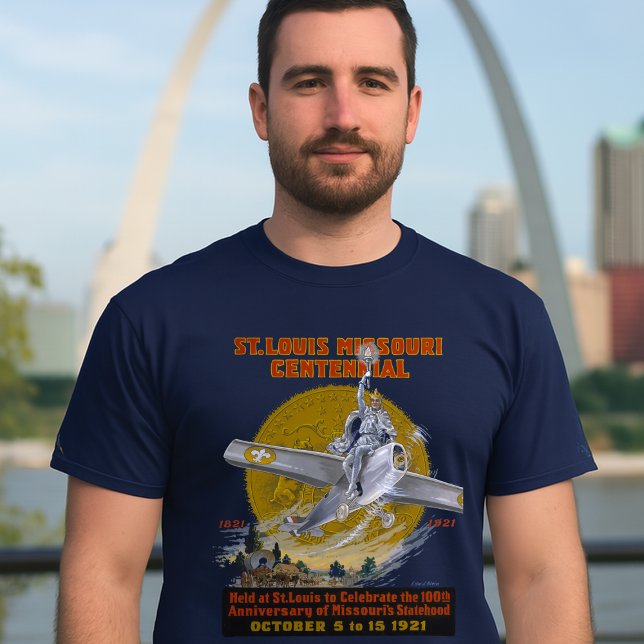St. Louis Missouri Centennial 1921 T Shirt (Skapare uppladdad)
