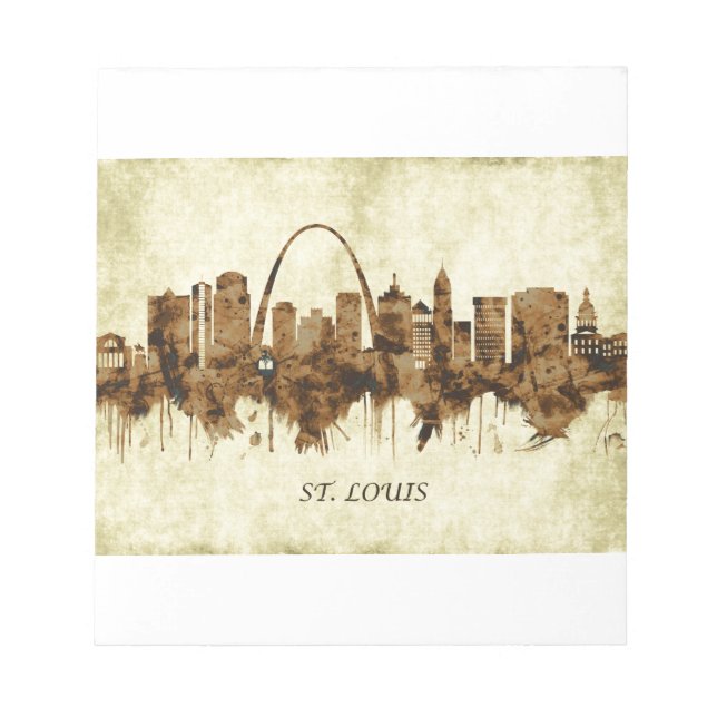 St. Louis Missouri Cityscape Anteckningsblock (Framsida)