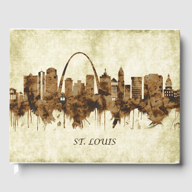 St. Louis Missouri Cityscape Gästböcker (Framsida)