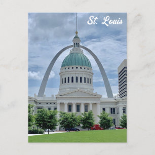 St Louis Missouri Gateway Arch Domstol Travel Vykort
