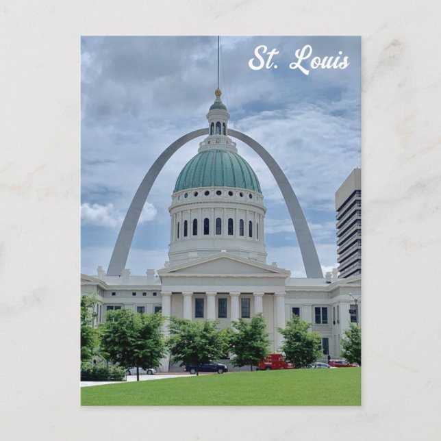St Louis Missouri Gateway Arch Domstol Travel Vykort (Framsida)