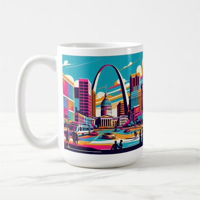 St Louis, Missouri | Gateway Arch Kaffemugg (Vänster)