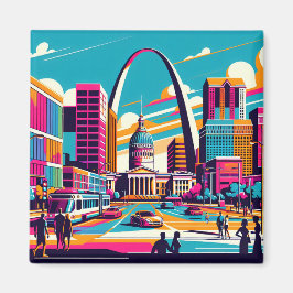 St Louis, Missouri | Gateway Arch Magnet