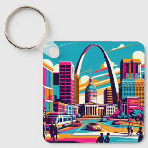 St Louis, Missouri Gateway Arch Nyckelring