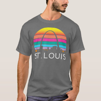 St Louis Missouri Gateway Arch Retro Mississippi R T Shirt