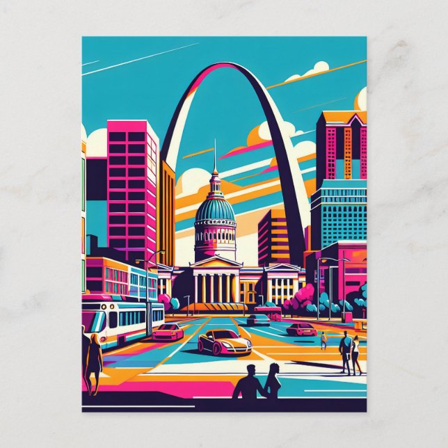 St Louis, Missouri | Gateway Arch Vykort (Framsida)