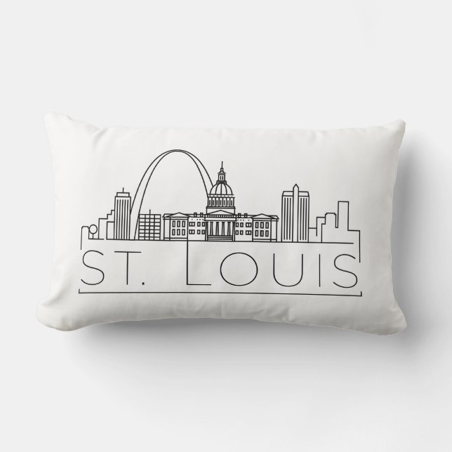 St Louis Missouri horisont Lumbarkudde (Framsida)