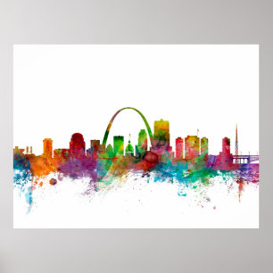 St Louis Missouri horisont Poster