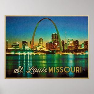 St Louis Missouri horisont Poster