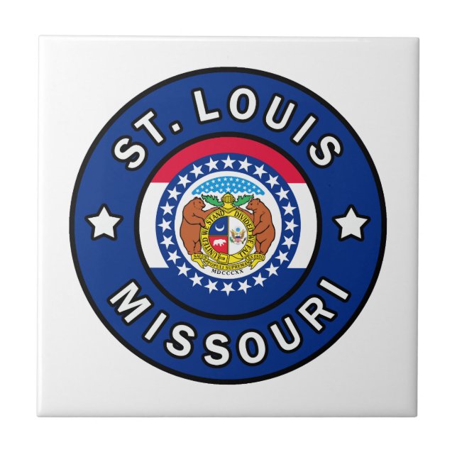 St Louis Missouri Kakelplatta (Framsidan)