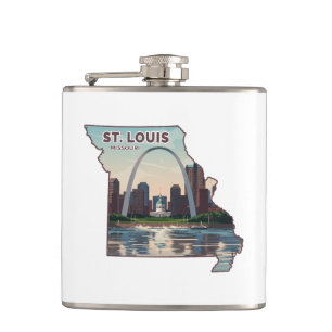 St. Louis Missouri Karta Fickplunta