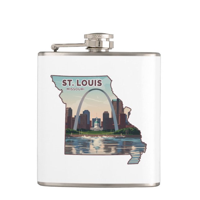 St. Louis Missouri Karta Fickplunta (Framsidan)