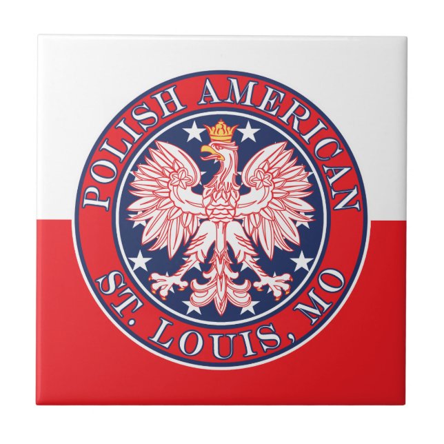 St. Louis Missouri polska Eagle Kakelplatta (Framsidan)