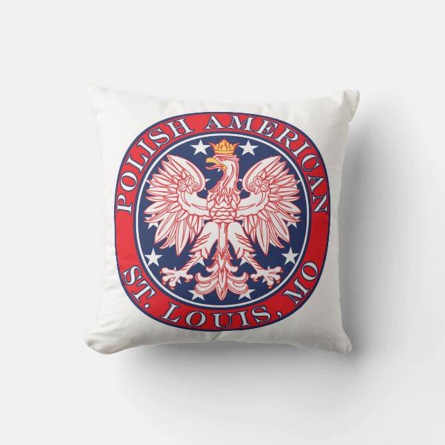 St. Louis Missouri polska Eagle Kudde (Framsida)