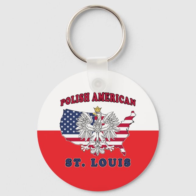 St. Louis Missouri polska Nyckelring (Framsida)