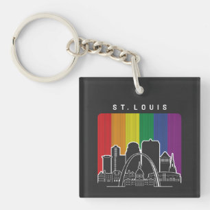 St. Louis Missouri Rainbow Flagga HGBTQAI-Pridet