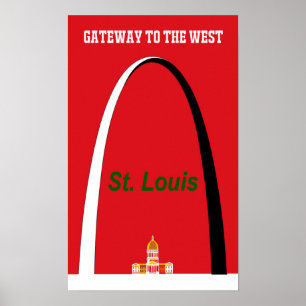 St. Louis, Missouri-reseaffisch Poster