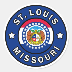 St. Louis Missouri Runt Klistermärke