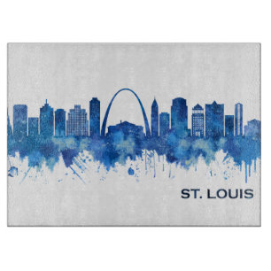 St. Louis Missouri Skyline Blue