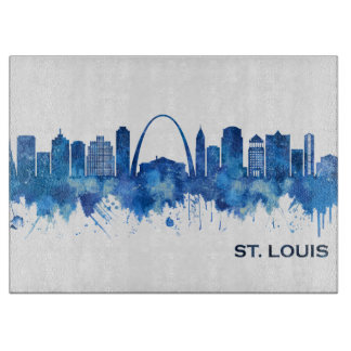 St. Louis Missouri Skyline Blue