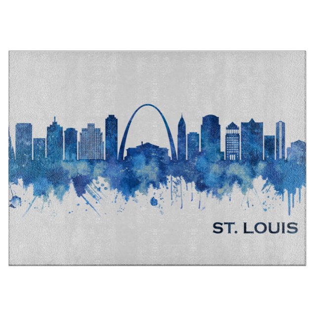St. Louis Missouri Skyline Blue (Framsidan)