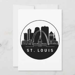 St. Louis Missouri Skyline Inbjudningar