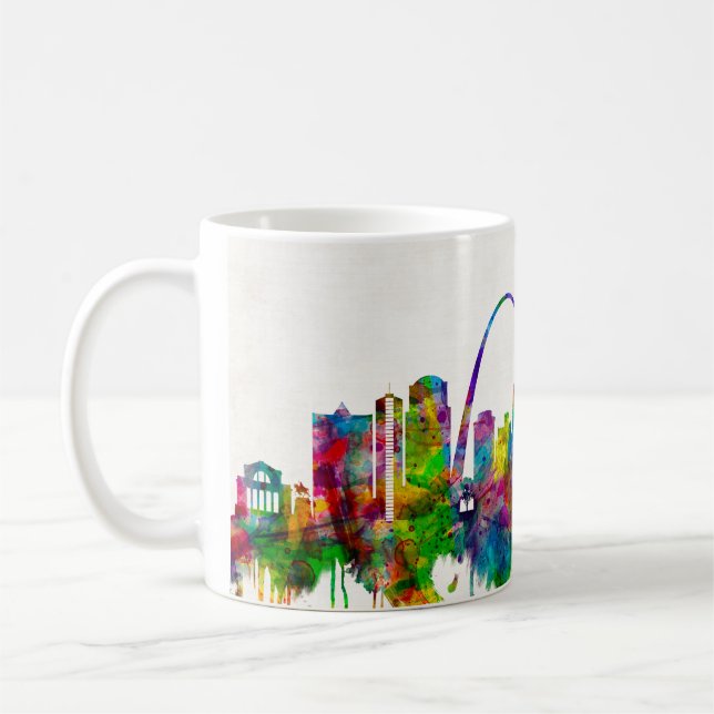 St Louis Missouri Skyline Kaffemugg (Vänster)
