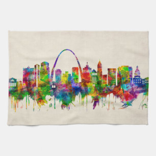 St Louis Missouri Skyline Kökshandduk