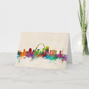 St Louis Missouri Skyline Kort
