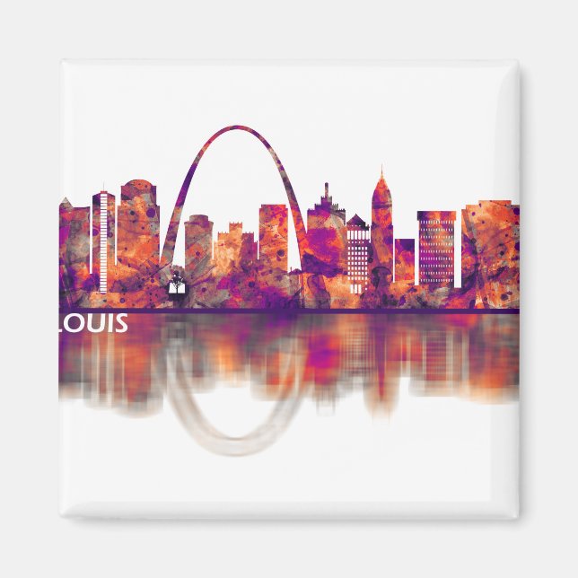 St. Louis Missouri Skyline Magnet (Framsidan)