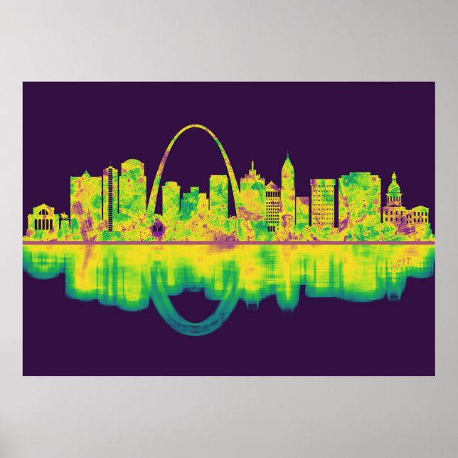 St. Louis Missouri Skyline Poster (Framsidan)