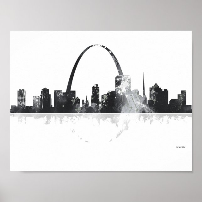 ST LOUIS, MISSOURI SKYLINE POSTER (Framsidan)