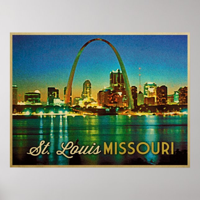 St. Louis Missouri Skyline Poster (Framsidan)