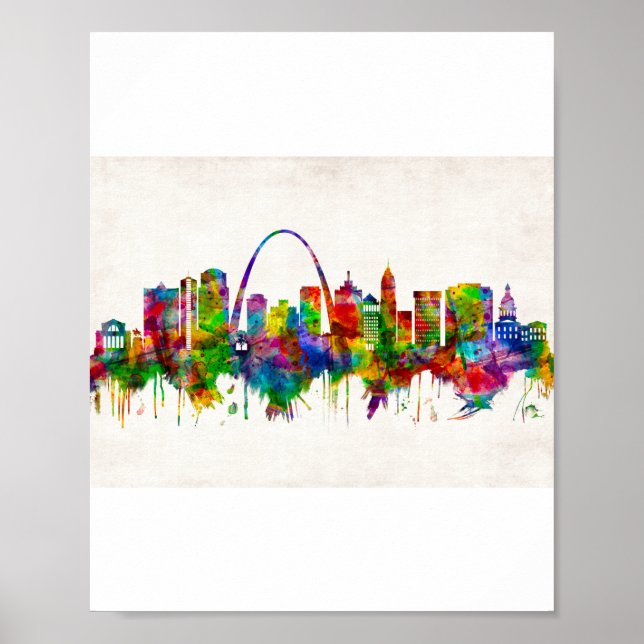St. Louis Missouri Skyline Poster (Framsidan)
