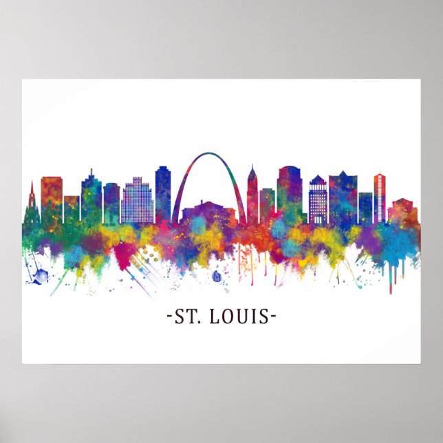 St. Louis Missouri Skyline Poster (Framsidan)