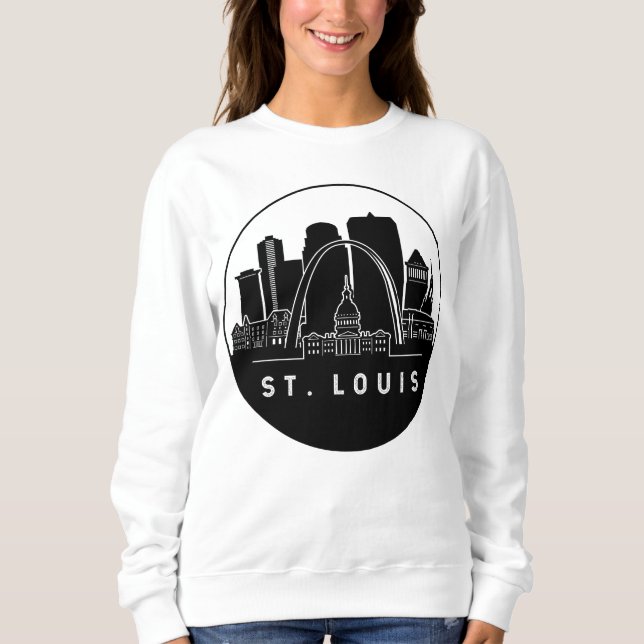 St. Louis Missouri Skyline T Shirt (Framsida)