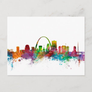 St Louis Missouri Skyline Vykort