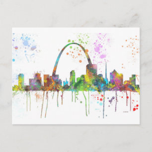 ST LOUIS, MISSOURI SKYLINE VYKORT