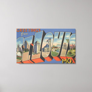 St Louis Missouri - stora brevplatser Canvastryck