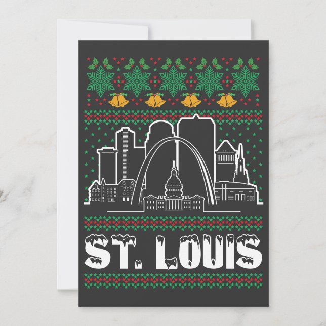 St. Louis Missouri Ugly-jul Inbjudningar (Framsida)
