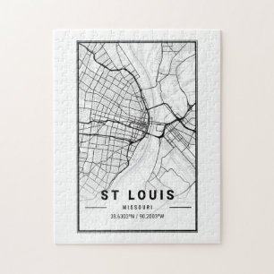 St Louis Missouri USA Cities Travel City Karta Pussel