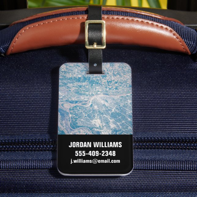 St. Louis, Missouri vid Mississippi River. Bagagebricka (Framsida Insitu 2)