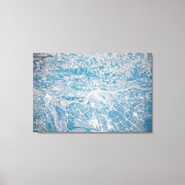 St. Louis, Missouri vid Mississippi River. Canvastryck (Framsida)