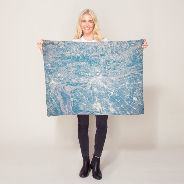 St. Louis, Missouri vid Mississippi River. Fleecefilt (På plats)