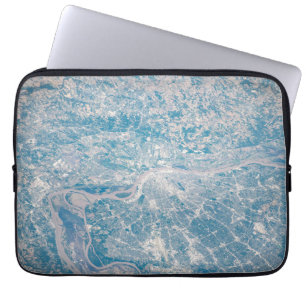 St. Louis, Missouri vid Mississippi River. Laptop Fodral