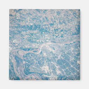 St. Louis, Missouri vid Mississippi River. Magnet