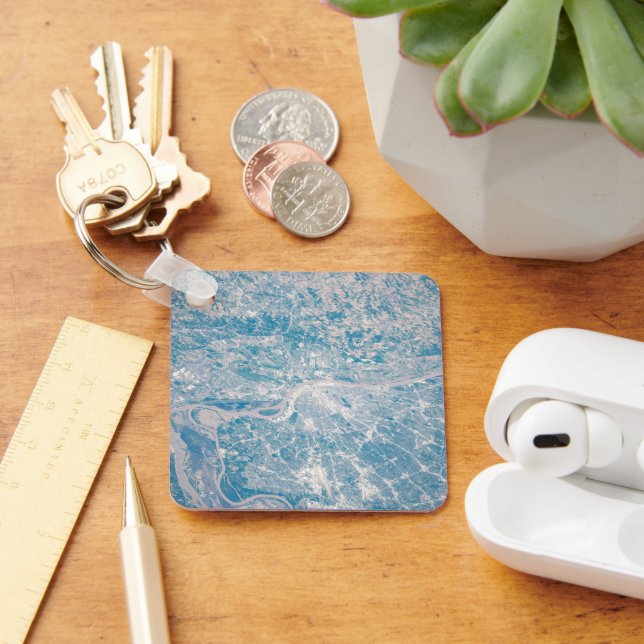 St. Louis, Missouri vid Mississippi River. Nyckelring (Skrivbord)