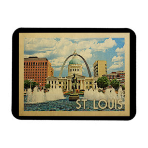 St Louis Missouri vintage resor Magnet