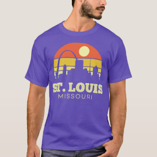 St Louis Missouri Vintage Sunset T Shirt
