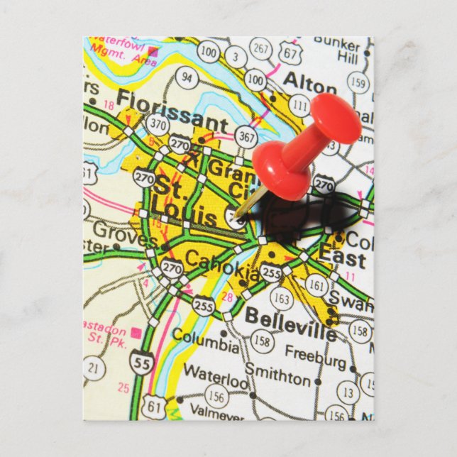 St. Louis, Missouri Vykort (Framsida)